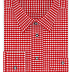 Leinen Rot kariert Trachtenhemd – Vorschau 1