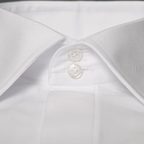 Fine Herringbone Shirt White – Preview 3