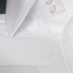 Fine Herringbone Shirt White – Preview 5