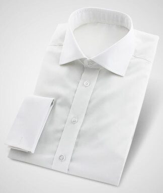 Weißes Businesshemd knitterarm bügelfrei