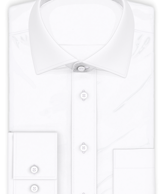 Popeline Weiß bügelfrei Businesshemd