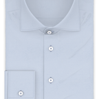Poplin light blue wrinkle-free business shirt – Preview 1