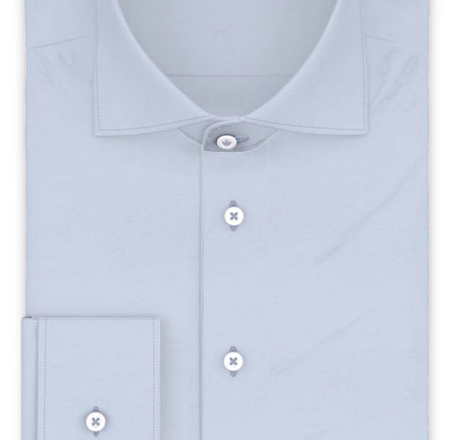 Poplin light blue wrinkle-free business shirt – Template image