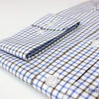 Checkered Casual Shirt with Shark Collar – Preview 6