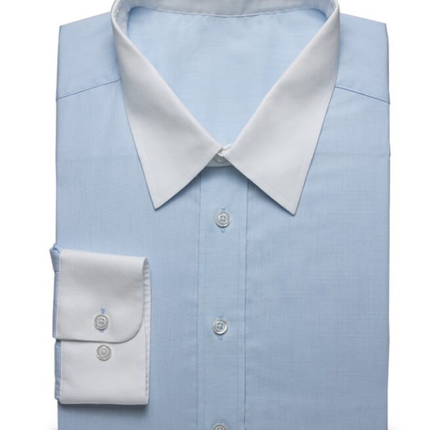 Classic shirt in elegant light blue – Template image