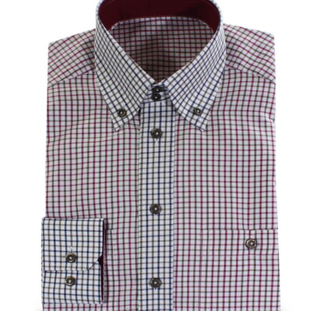 Trendy Casual Shirt with Two-Button Collar – Template image