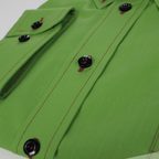 Green Easy-Care Casual Shirt with Button-Down Collar – Preview 4