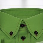 Green Easy-Care Casual Shirt with Button-Down Collar – Preview 2