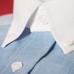 Bequemes Businesshemd Mittelblau – Vorschau 4