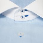 Blue Shirt Made of Royal Oxford with White Cutaway Collar – Preview 2