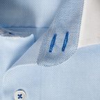 Blue Shirt Made of Royal Oxford with White Cutaway Collar – Preview 3