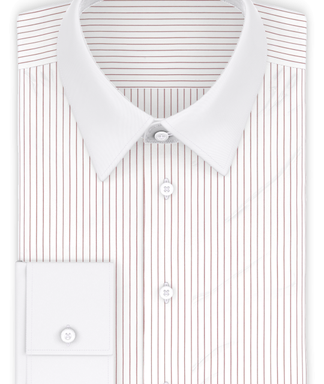 Popeline Dunkelrot liniert Businesshemd