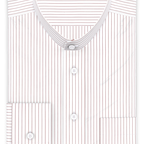 Popeline Dunkelrot liniert Freizeithemd – Vorschau 1