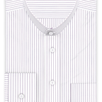 Popeline Violett liniert Freizeithemd – Vorschau 1