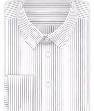 Popeline Violett liniert Festliches Hemd