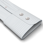 Poplin light blue lined formal shirt – Preview 2