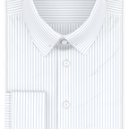 Poplin light blue lined formal shirt – Preview 1