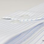 Businesshemd Streifenoptik weiß blau liniert – Vorschau 2