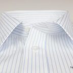 Businesshemd Streifenoptik weiß blau liniert – Vorschau 6