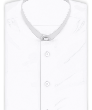 Vollzwirn Weiß knitterfrei Freizeithemd Kurzarm