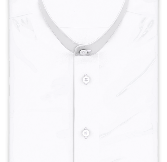 Full-twist white wrinkle-free casual shirt short-sleeve – Template image
