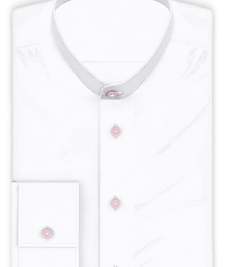 Vollzwirn Weiß knitterfrei Freizeithemd