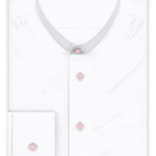 Full-twist white wrinkle-free casual shirt – Preview 1