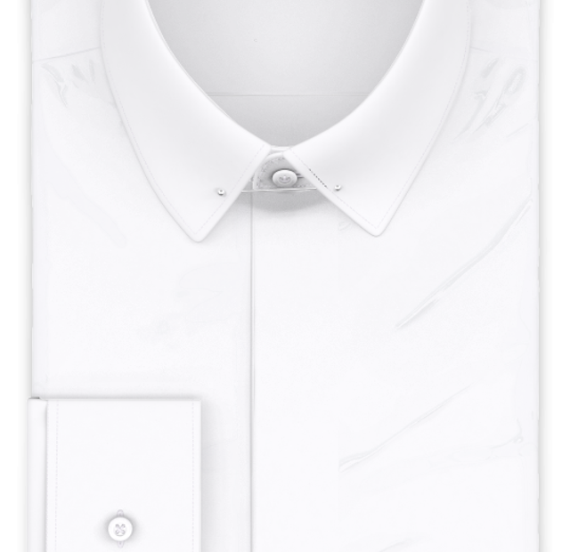 Full-twist white wrinkle-free formal shirt – Template image