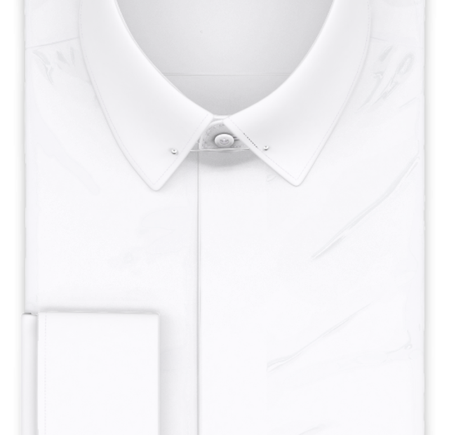 Full-twist white wrinkle-free formal shirt – Template image