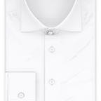 Full-twist white wrinkle-free business shirt – Preview 1