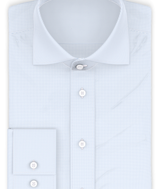 Hellblau kleinkariert Freizeithemd