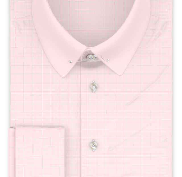 Rosa kleinkariert Festliches Hemd – Vorlagenbild