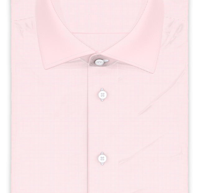 Rosa kleinkariert Kurarmhemd – Vorlagenbild