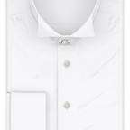 Twill off-white formal shirt French cuff with wing collar – Preview 1