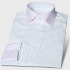 Fein liniertes rosa Hemd – Vorschau 1