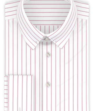Popeline Rot Doppelstreifen Festliches Hemd