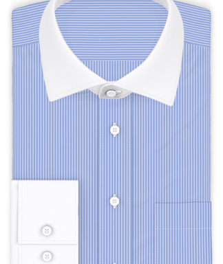 Blau Weiß gestreift Businesshemd