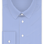 Blau Weiß gestreift Festliches Hemd – Vorschau 1