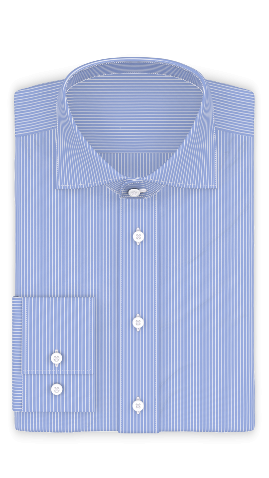 Blau Weiß gestreift Businesshemd