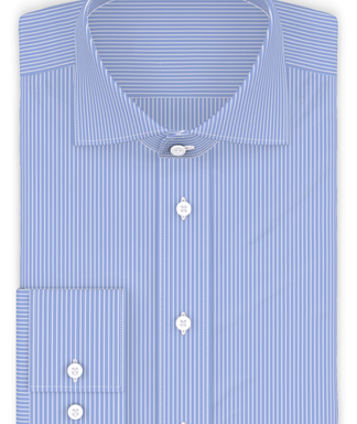Blau Weiß gestreift Businesshemd