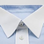 Light blue Oxford shirt with Winchester collar and mother-of-pearl buttons – Preview 2