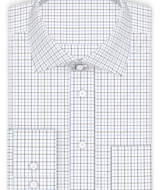 Royal Oxford Schwarz-Blau Freizeithemd