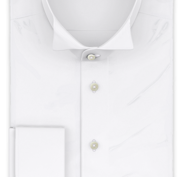 Half-twist stretch white orchestra shirt musician choir shirt – Template image