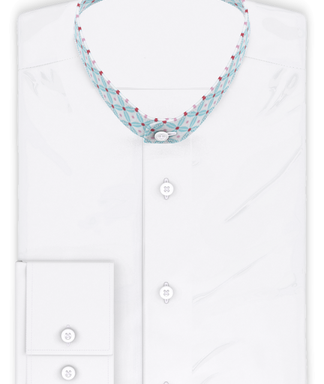 Halbzwirn Stretch Weiß Freizeithemd