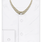 Half-twist stretch white casual shirt – Preview 1