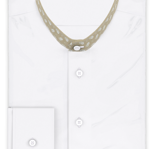 Half-twist stretch white casual shirt – Template image