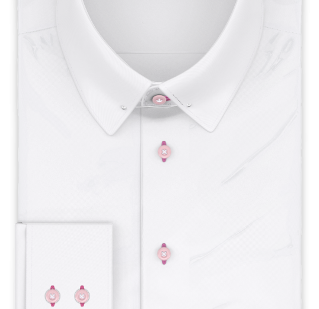 Half-twist stretch white formal shirt – Template image