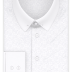 Jacquard Weiß Festliches Hemd – Vorschau 1