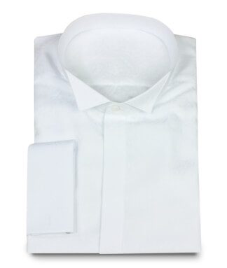 Festive Wing Collar Shirt in Paisley Design