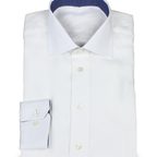 Weißes Leinenpopeline Hemd – Vorschau 1